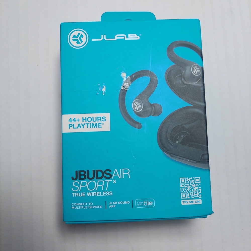 JLab JBuds Air Sport True Wireless Earbuds Black EBJUDS AIRSPRTBLK82